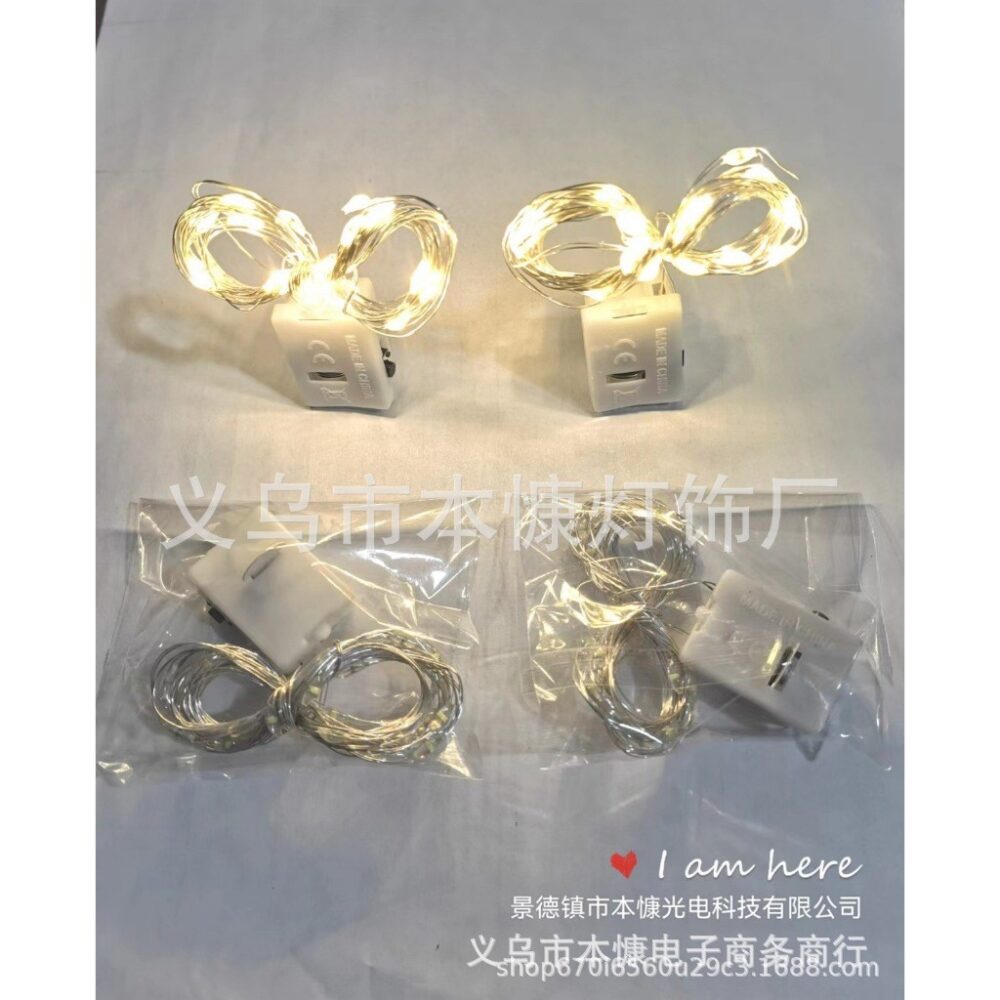 LED copper wire lamp string 3 meters battery box Bobo ball floor stall best selling copper wire lamp creative led lamp s - Image 13