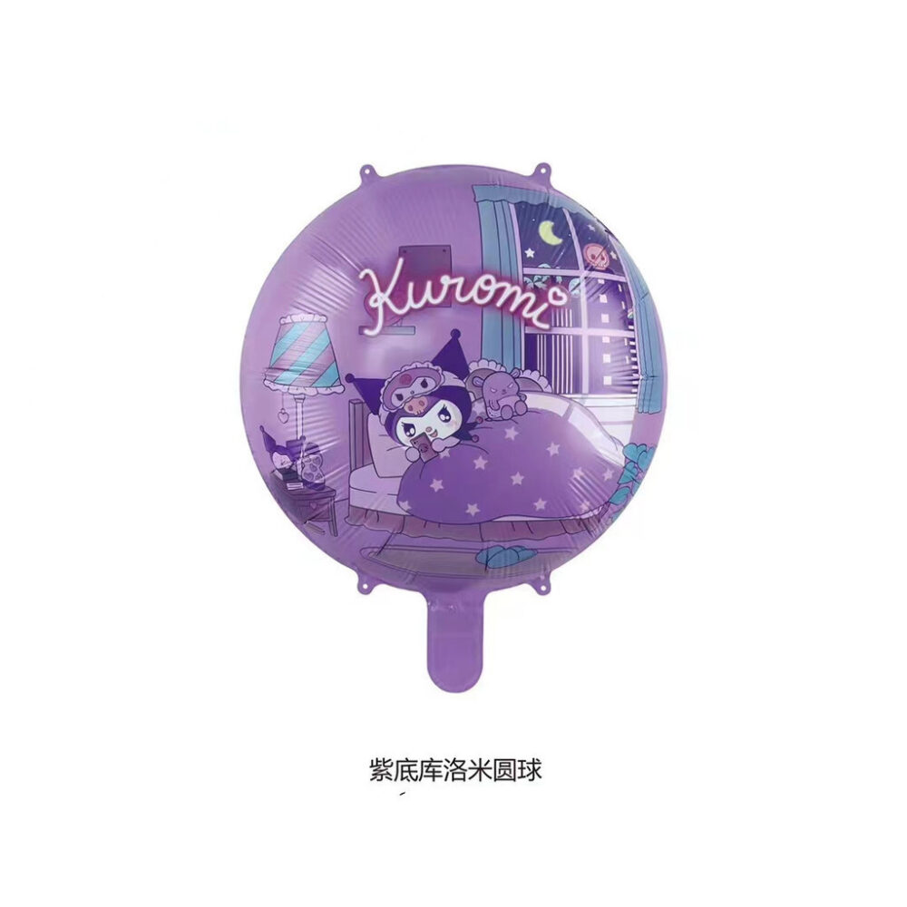 (1Piece) Hello Kitty KT Kuromi Melody Cinnamoroll Kitten Cat Cosplay Princess Girl Theme Foil Birthday Party Balloon - Image 10