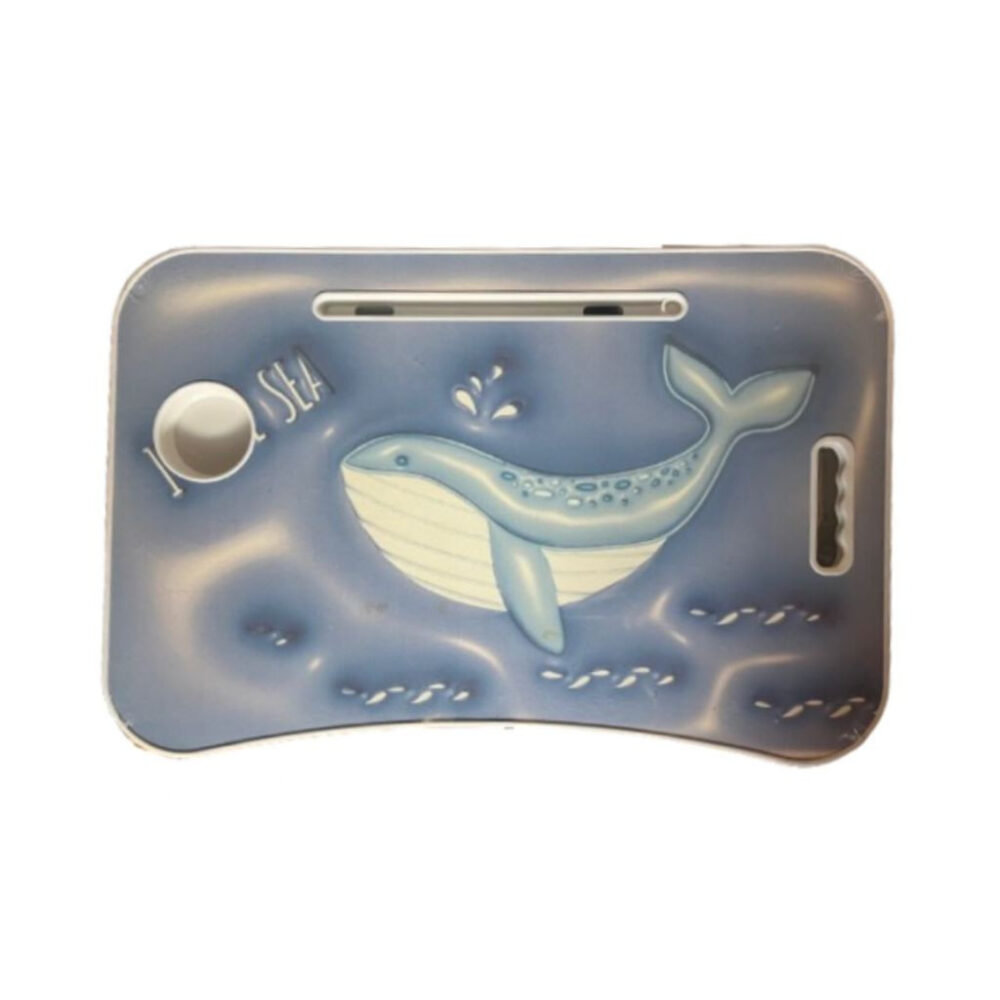 3D Cartoon Folding Table Folding Children's Study Table with Cellphone Slot and Glass - Image 20