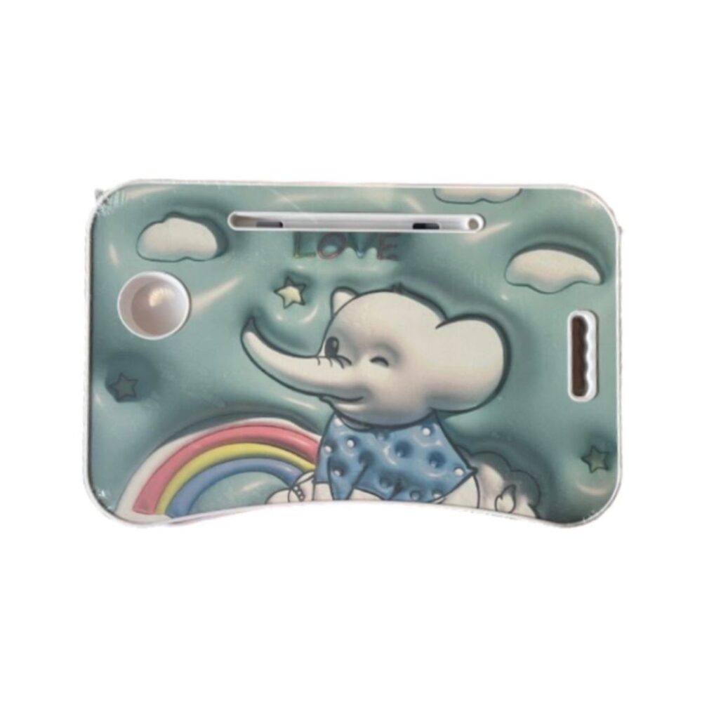 3D Cartoon Folding Table Folding Children's Study Table with Cellphone Slot and Glass - Image 19