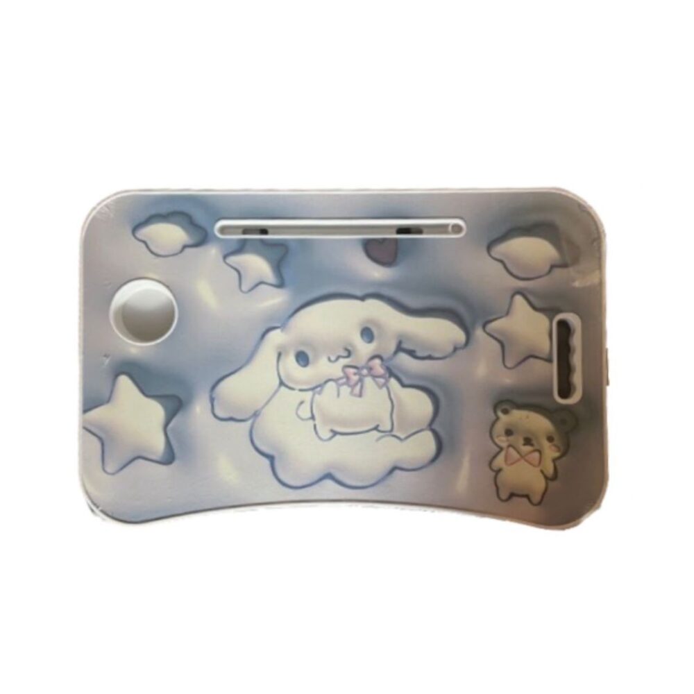 3D Cartoon Folding Table Folding Children's Study Table with Cellphone Slot and Glass - Image 21