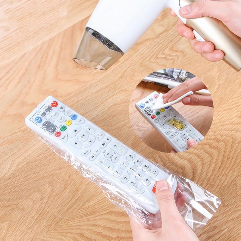 Clear Heat Shrink Film Bag TV/Air Condition Remote Control Transparent Cover Household Dust Waterproof Protective Case