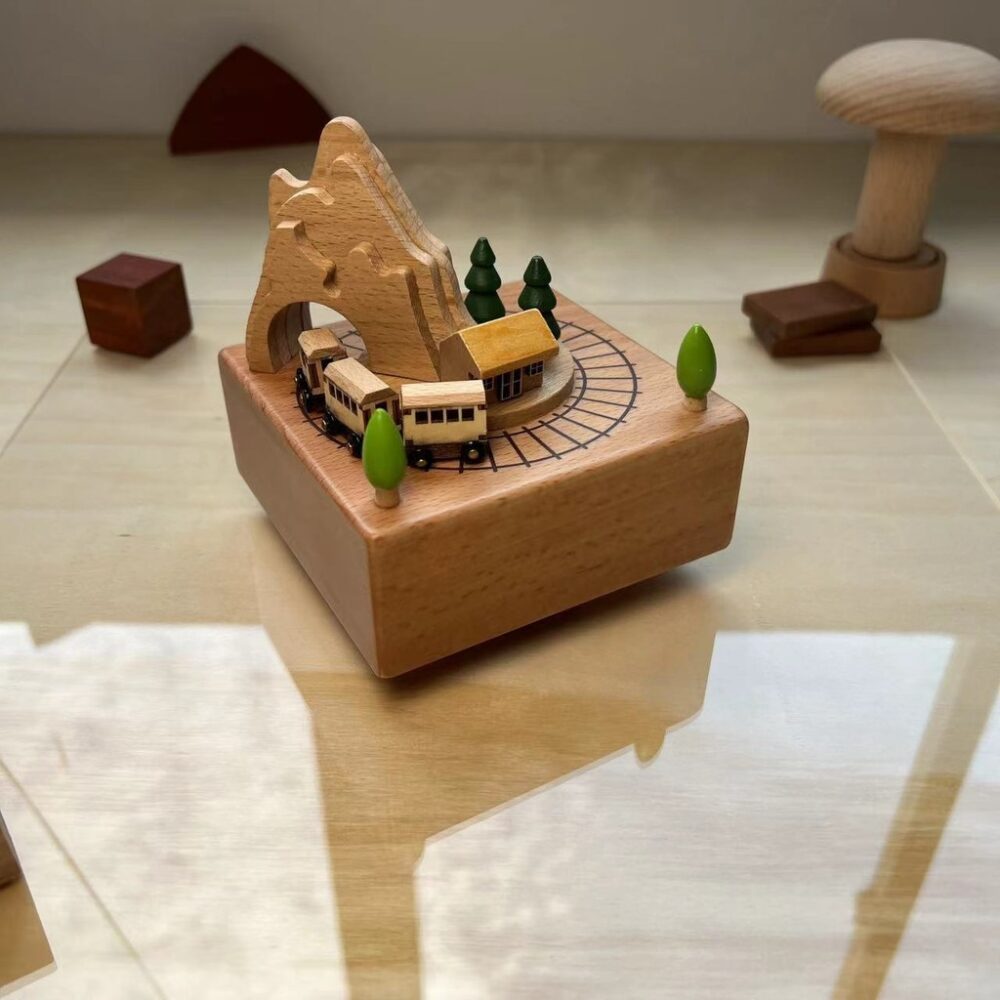 Wind up Musical Boxes Play Melody Desktop Ornament Christmas Collectible Home Decor Holiday - Image 11