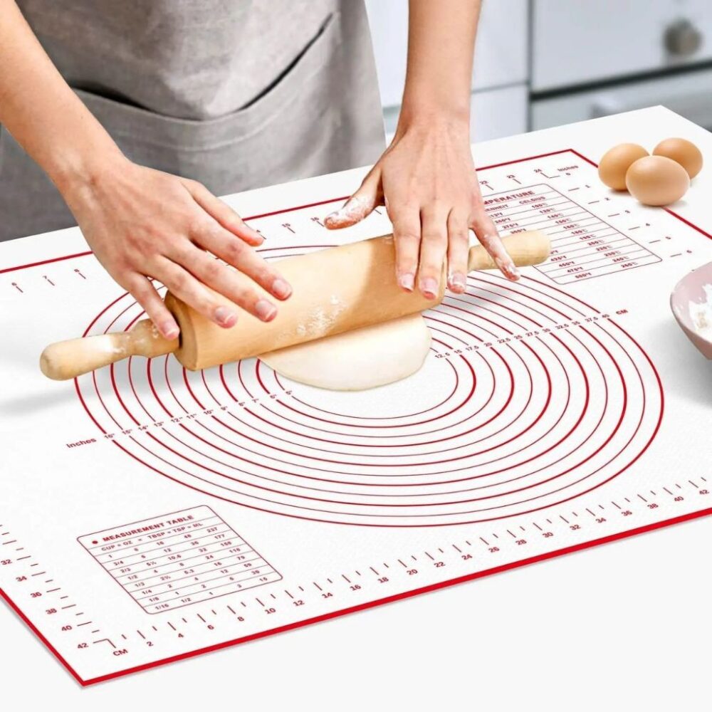 W4/5 60*40 non-stick silicone knead dough mat baking mat pastry pad dough Dough Baking Mat Pizza Pastry Clay Pad - Image 6