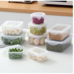 Airtight Food Container Plastic Transparent Food Storage Box Fridge Storage Bekas Kedap Udara Bekas Makanan Kitchenware