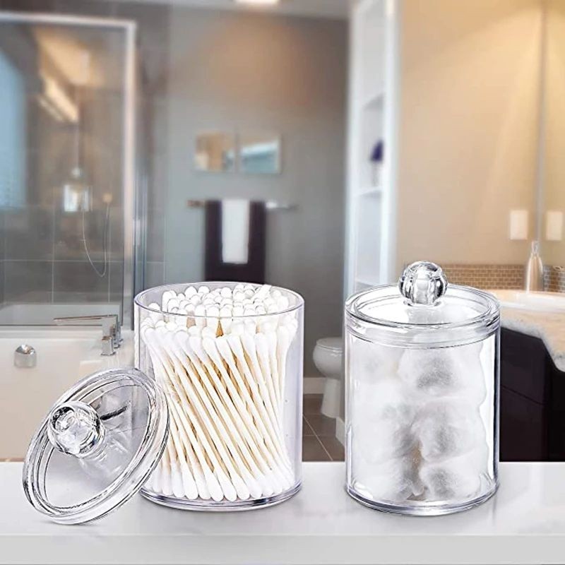 Cosmetic Cotton Swab / Cotton Pad / Jewelry Plastic Storage Box 1 pcs (Ready Stock)