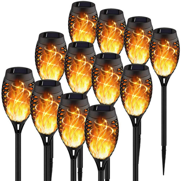 Light Flame Lamp Solar Fire Light Flickering IP65 Waterproof Led Garden Path Lamp Decoration Lighting Lawn