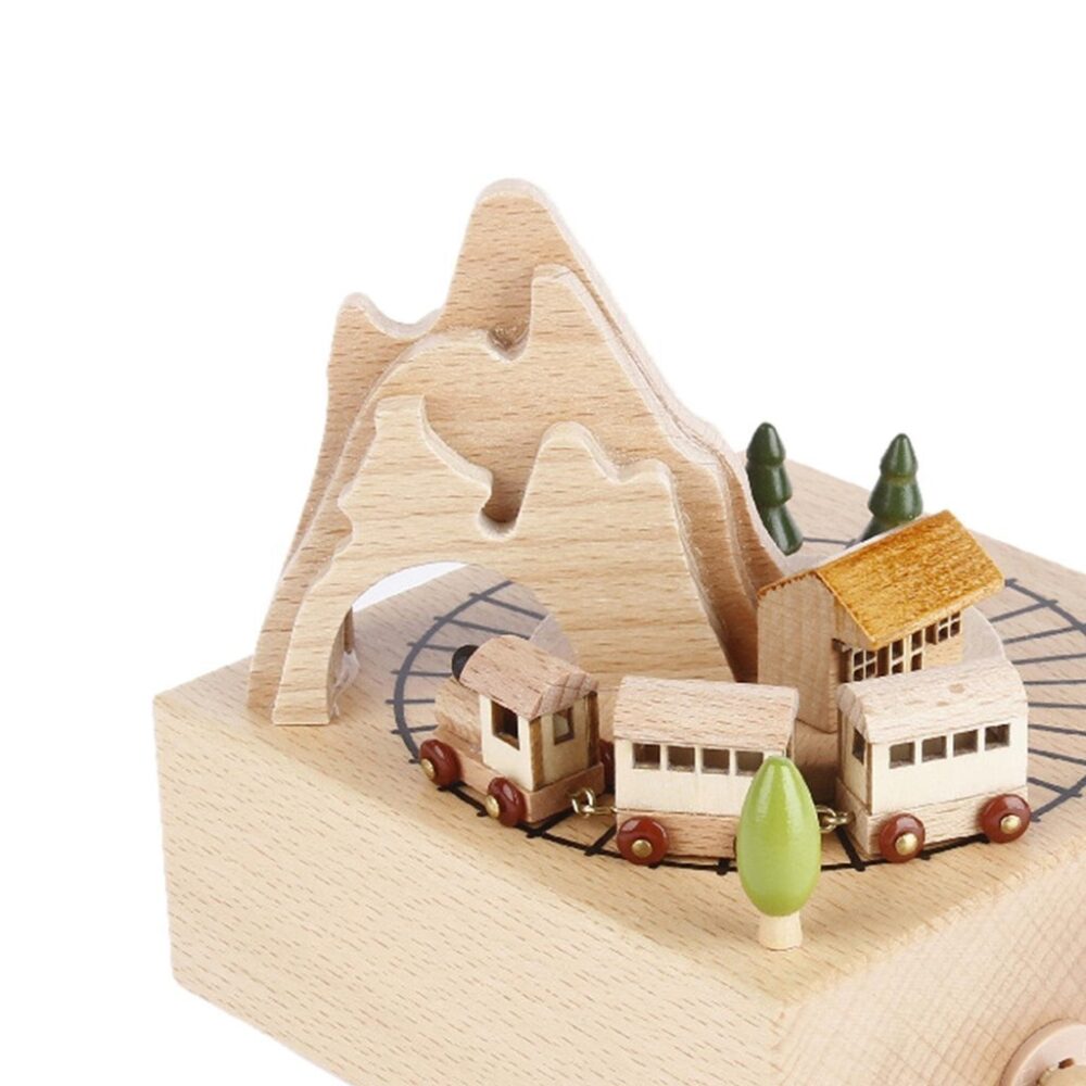 Wind up Musical Boxes Play Melody Desktop Ornament Christmas Collectible Home Decor Holiday - Image 5