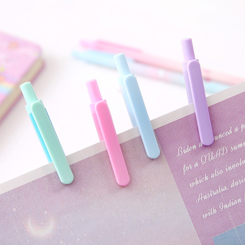 1pcMechanical Pencil Cartoon Push Type Pencil 0.5mm Student Stationery School Supplies WJ376