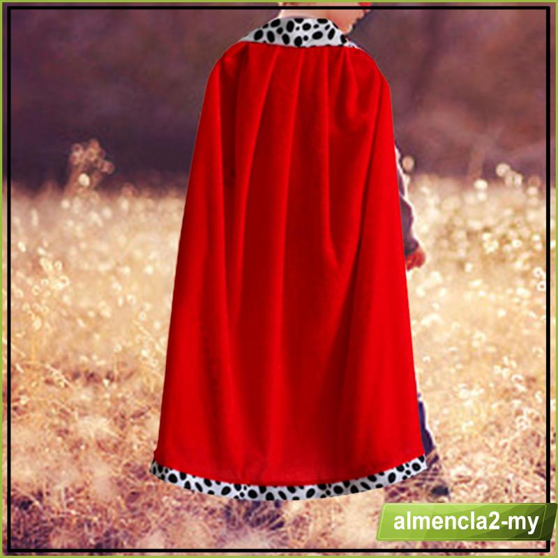 King Cape King Robe Cloak Costume Accessory for Masquerade Carnival Dress up