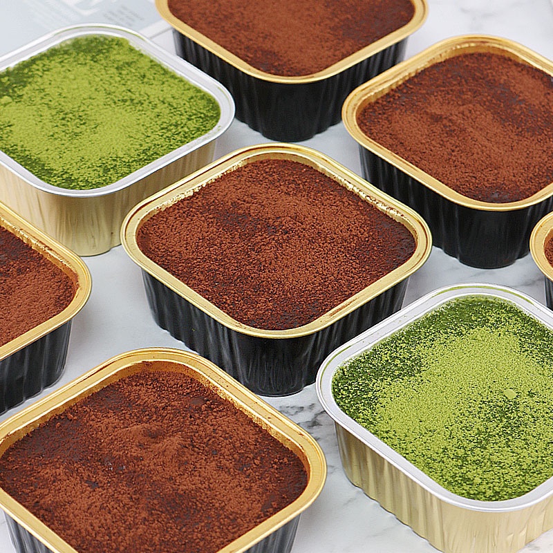 150ml Microwave Oven Safe Baking Aluminium Mould Foil Cup Cake Square Tin Mousse Macaroni Cheese Box With