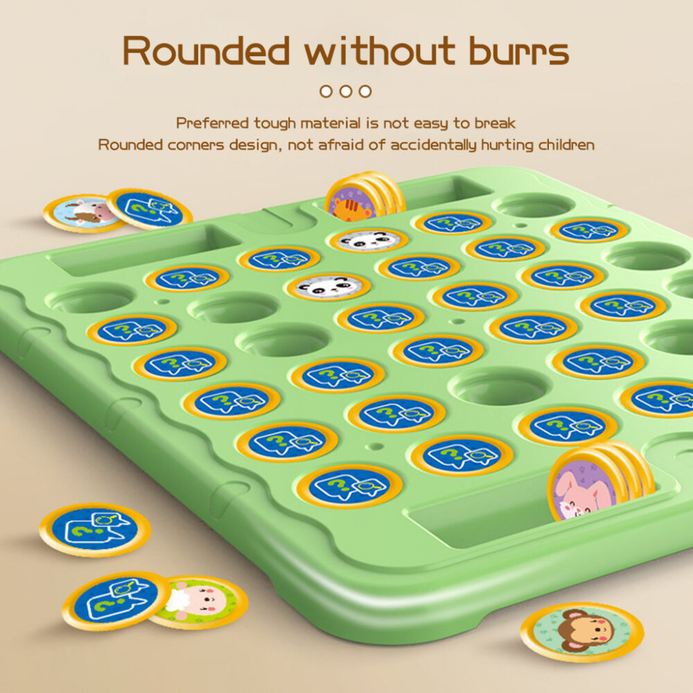 Memory Chess Matching Game Flip Chess Fun Game for Kids 2 Player Educational Board Game for Toddlers Toy for Children - Image 9