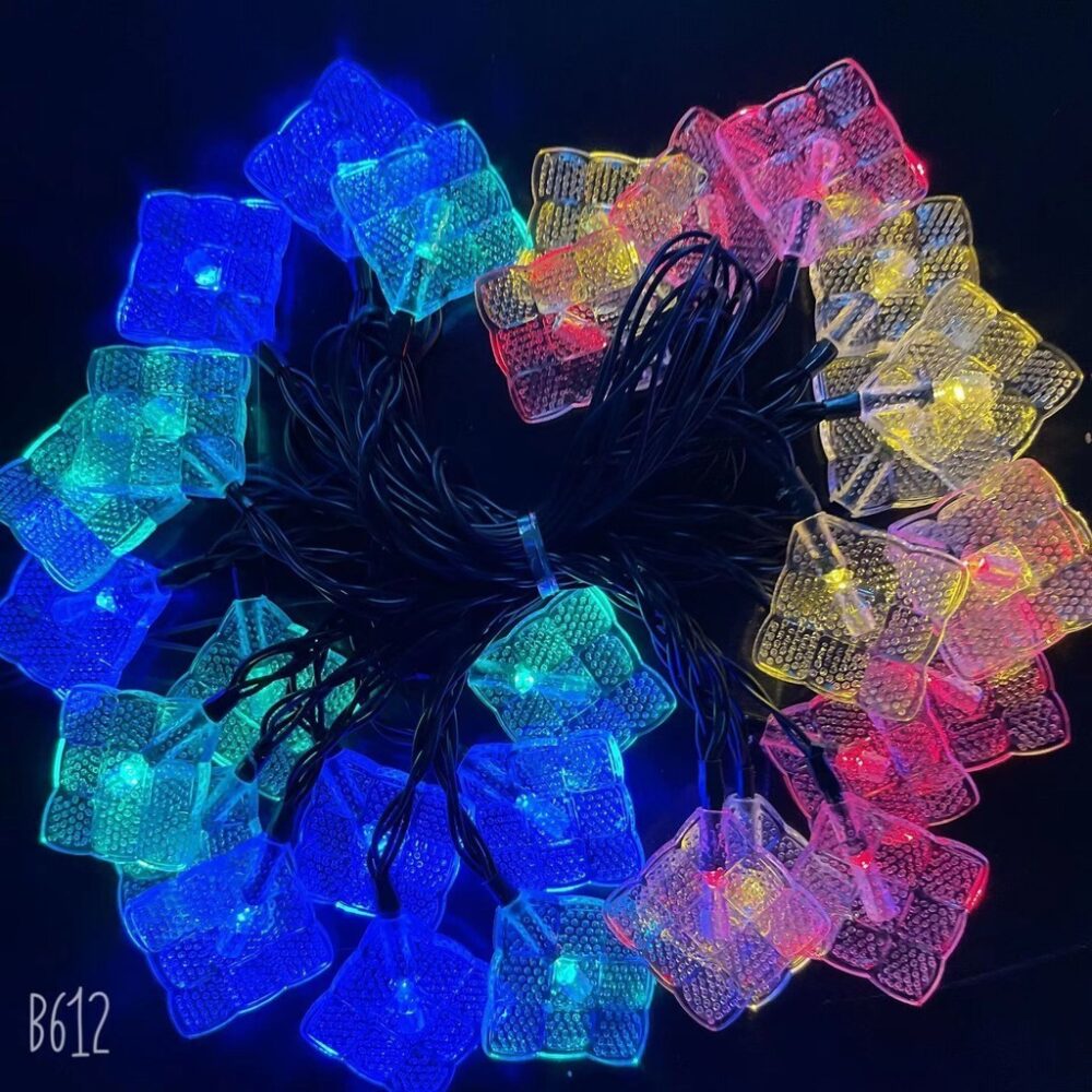 Ketupat eid led New cross-border LED square Malay rice dumpling string outdoor waterproof battery box - Image 2