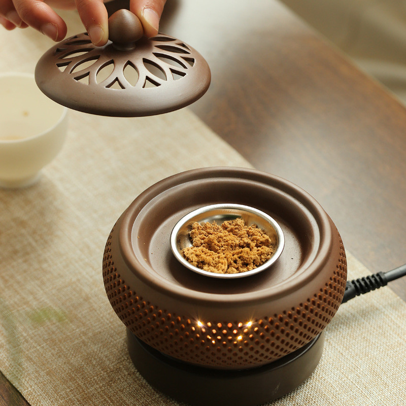 Anlongtang Electronic Aromatherapy Furnace Essential Oil Night Light Incense Furnace Incense Powder