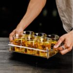 Tempered octagonal cup advertising cup bar KTV ultra-thick fall-resistant heat-resistant glass whiskey wine