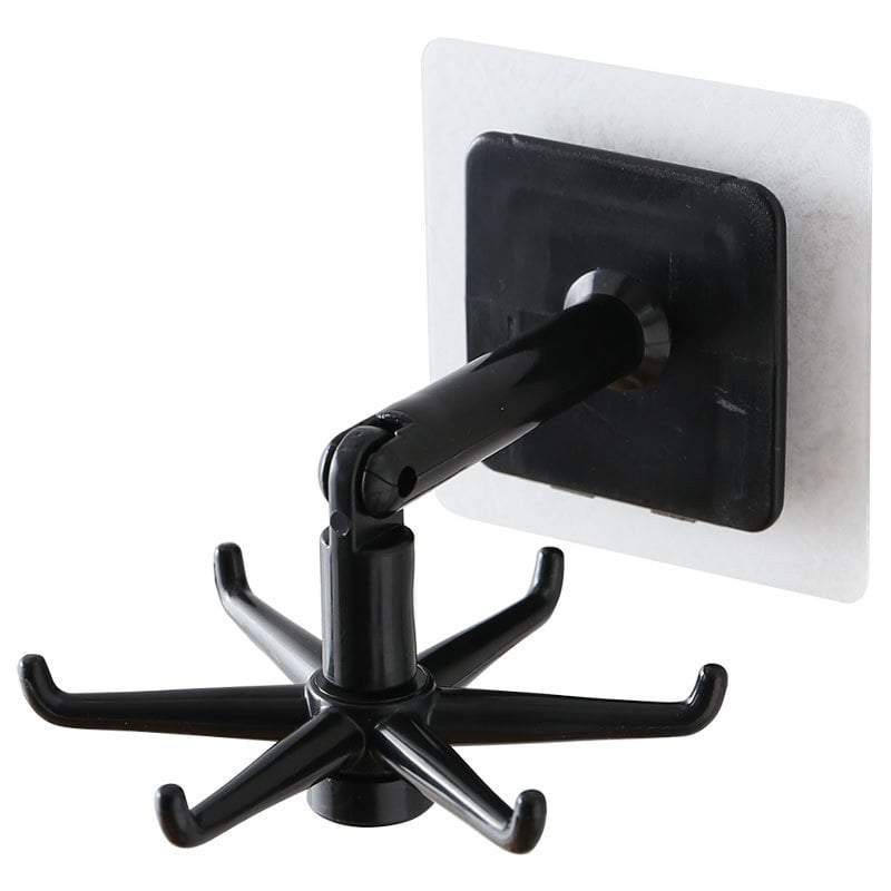 AO Home Inverted Rotating Kitchen Roof Wall Hanging 6 claw 360 degree rotary hook shovel spoon hanging frame