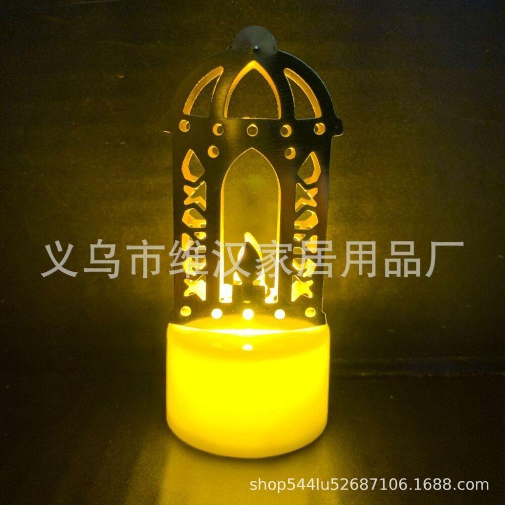 Star Moon Festival Atmosphere Decoration Gold-plated Iron Art LED Electronic Candle Light Night Light - Image 15