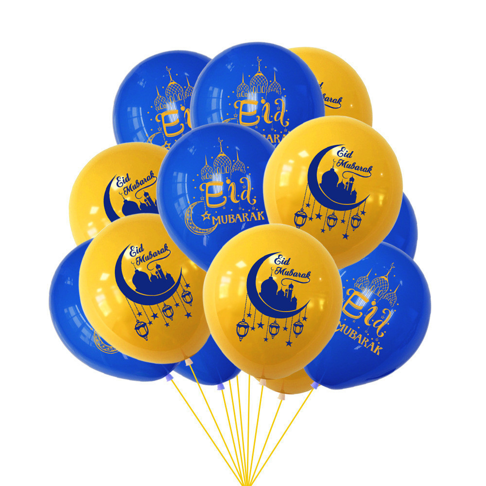 Party balloon set moon star aluminum film balloon festival decoration decoration atmosphere star moon EID