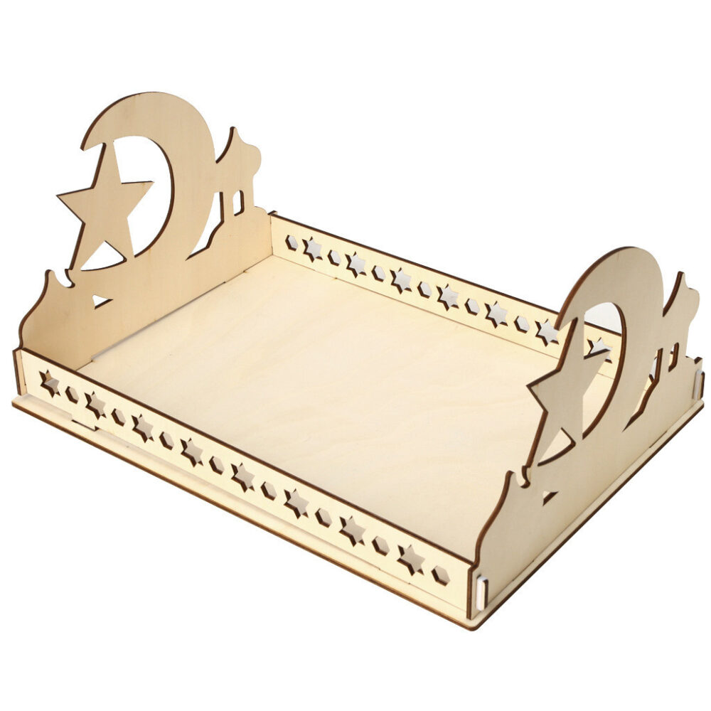 new wooden storage box ornaments Christmas table decorations dessert trays crafts - Image 10