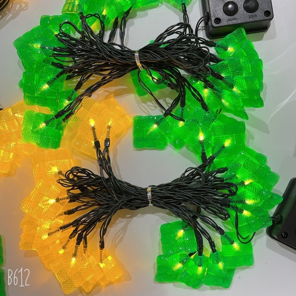 Ketupat eid led New cross-border LED square Malay rice dumpling string outdoor waterproof battery box - Image 5