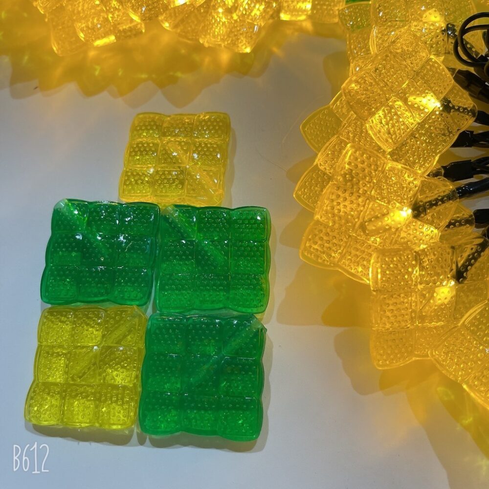 Ketupat eid led New cross-border LED square Malay rice dumpling string outdoor waterproof battery box - Image 4