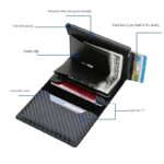 Wallet For Men PU Leather Automatic Pop-up Card Holder Wallet Rfid Mini Wallet LABER LEE
