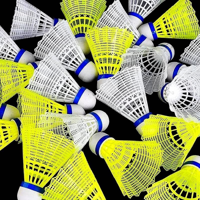 1PCS Badminton Ball Plastic Badminton Ball Durable Yellow White Student Nylon Badminton Ball Durable FAC