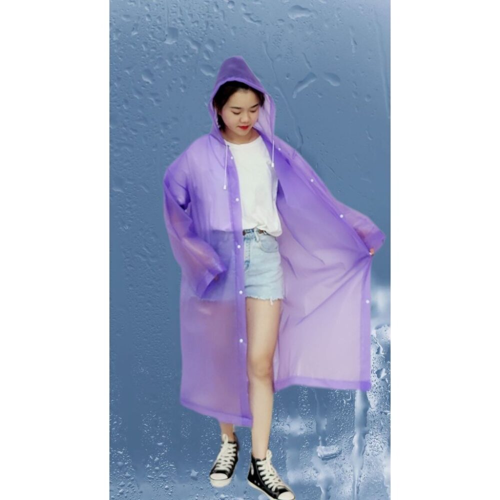 Man Women Children Kids Travel Raincoat Outdoor Hiking Fashion Rain Coat Baju Hujan - Image 5