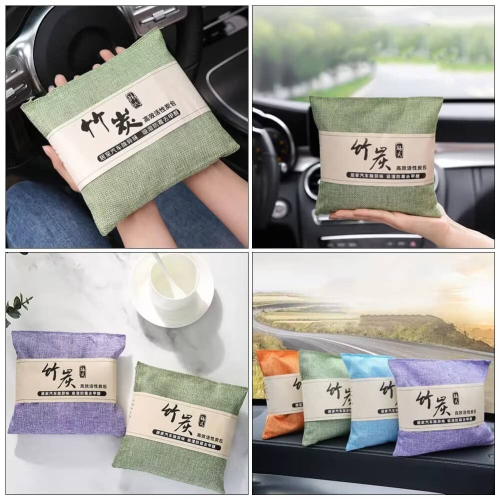 READY STOCKJapan Bamboo Activated Charcoal Bag Car Home Deodorizer Carbon Air Freshener Beg Arang Penyegar Udara