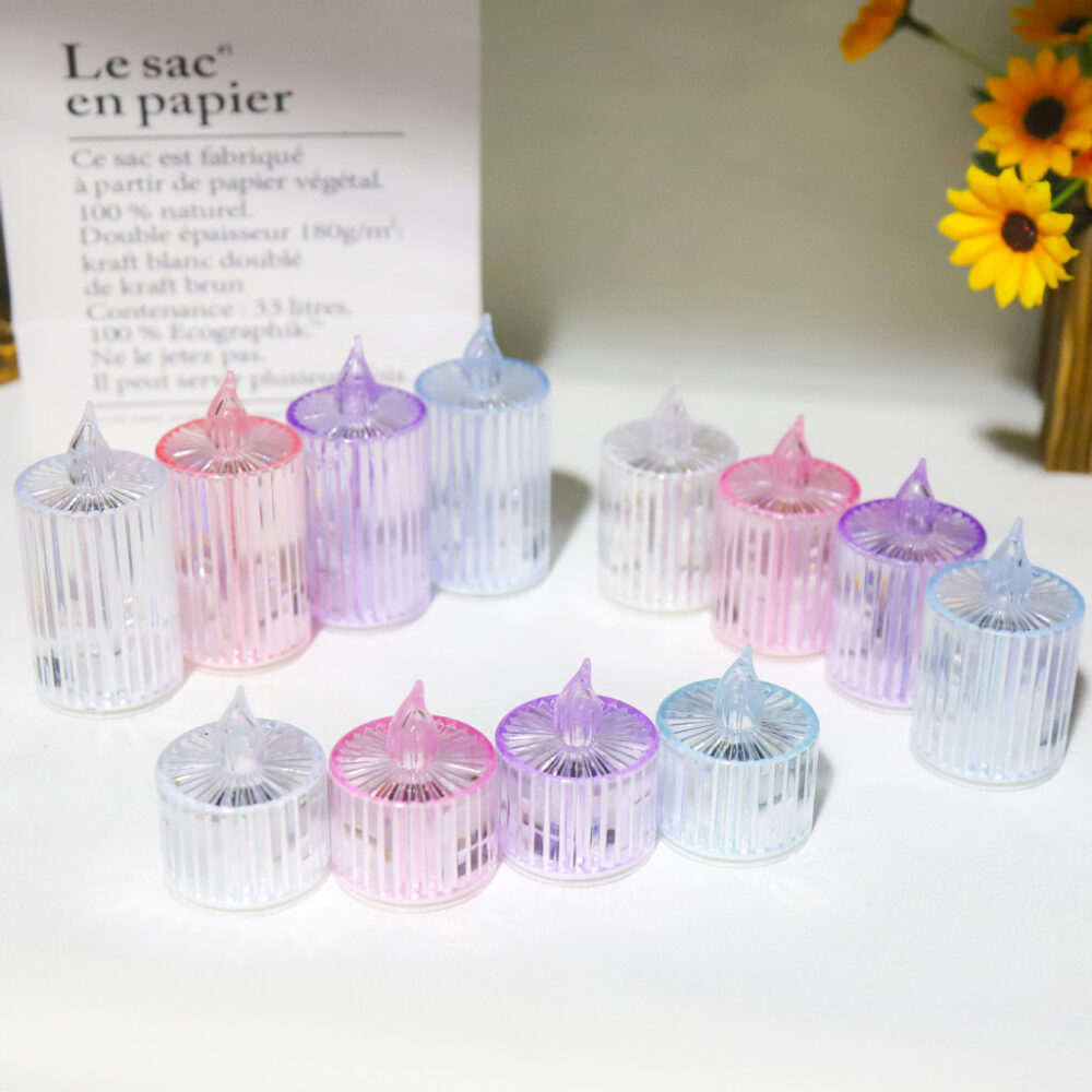 led electronic candle light mini crystal candle holder night light creative birthday proposal atmosphere - Image 8