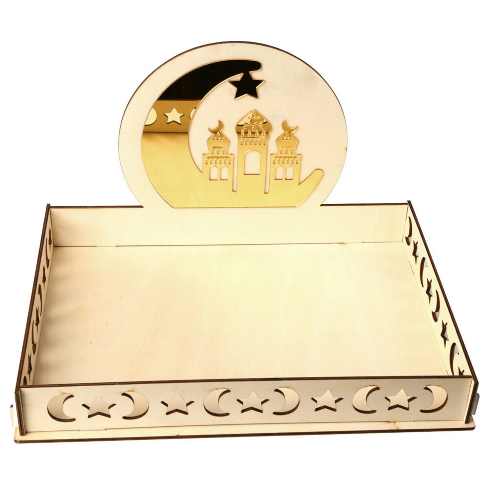 new wooden storage box ornaments Christmas table decorations dessert trays crafts - Image 9