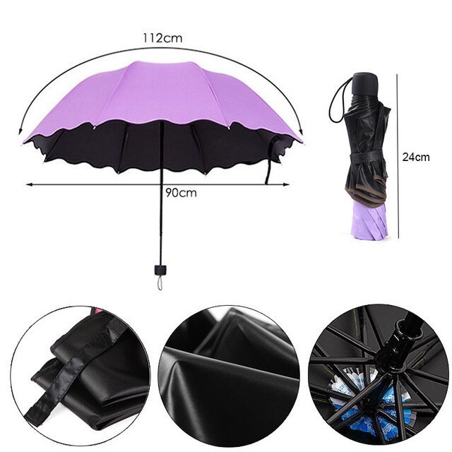 Portable Creative Magic Flower Umbrella Anti-UV Sun Rain High Quality Daily Use Umbrella