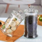 Airtight Storage Glass Jar Clear Container For Spice Food Snacks Tea Bag | Balang Kaca Kedap Udara Kuih Raya |
