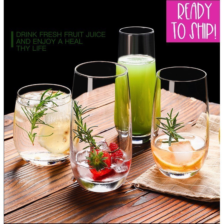 Glass cup for household female juice, good-looking water cup, simple heat-resistant tea cup, drink cup,