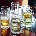 transparent glass tea cup thickened beer cup with handle household drinking cup milk juice large