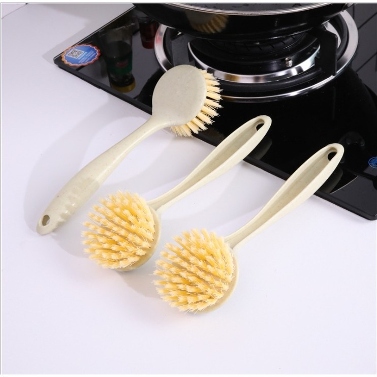 Decontamination long-handled pot washing brush, non-stick pot kitchen supplies, household dishwashing