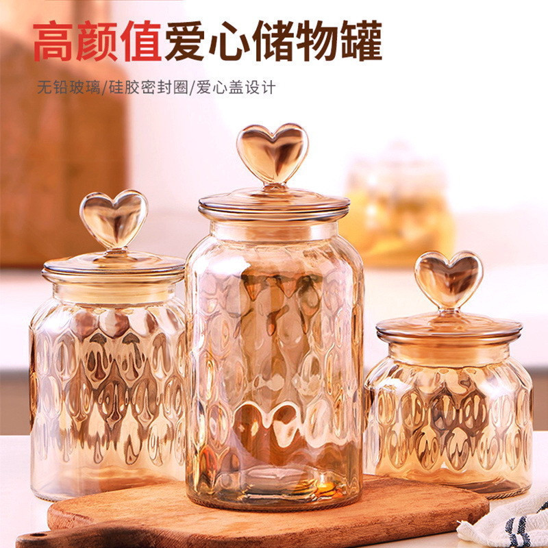 EId balang tight lid raya Airtight Glass Jar Cookie Food Storage Container Spice Bottles Balang kaca