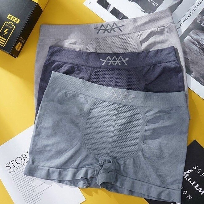 Men's Underwear Breathable Mid-Rise Sports Stretch Fabric Thigh Underwear Men's Breathable Boxer