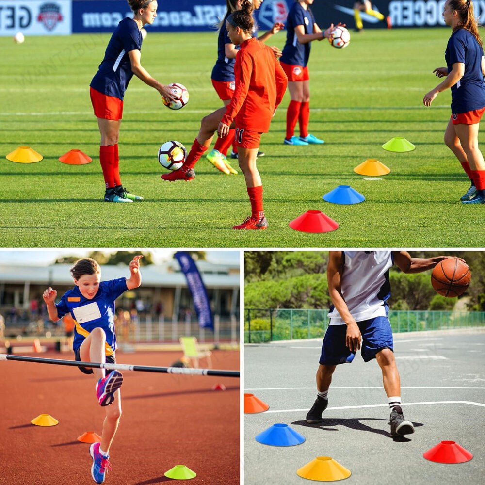 1pcs Soccer Football Training Cone Disc Speed Training Equipment Markers Sports Agility Training Sign Flat Kon Bucket - Image 3