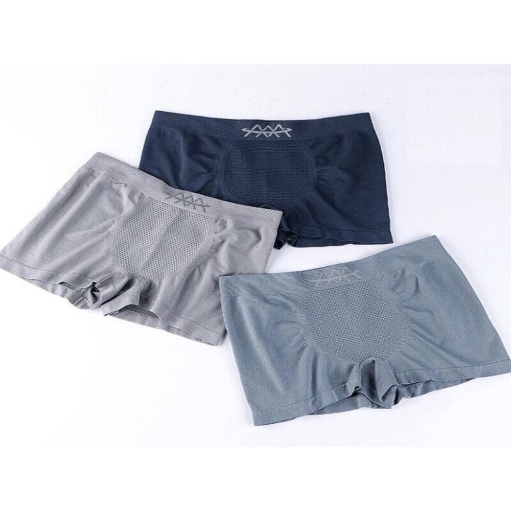 Men's Underwear Breathable Mid-Rise Sports Stretch Fabric Thigh Underwear Men's Breathable Boxer - Image 2