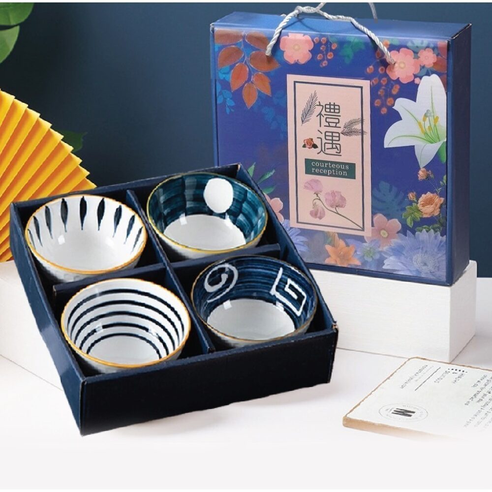 Traditional Japanese Style Rice Bowl Porcelain Bowl Ceramic Mangkuk Set Ceramik Soup Bowl Tableware Christmas Gift - Image 45