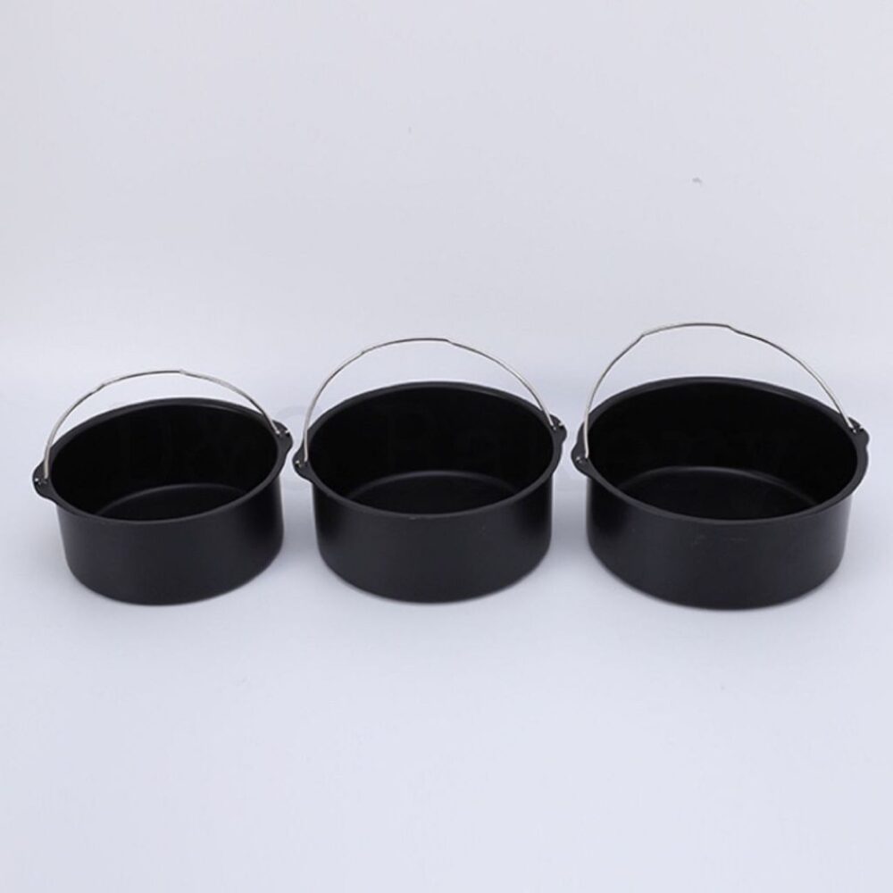 6/7/8 inches Non-Stick Air Fryer Mould Cake Mold Baking Tray Pan Round Roasting Basket Acuan Dulang Loyang Bakul - Image 8