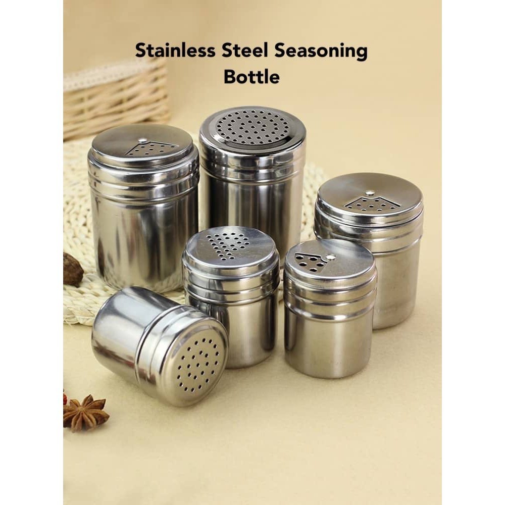 Stainless Steel Seasoning Bottle condiment bottle, salt bottle, sugar bottle, pepper & spice bottle