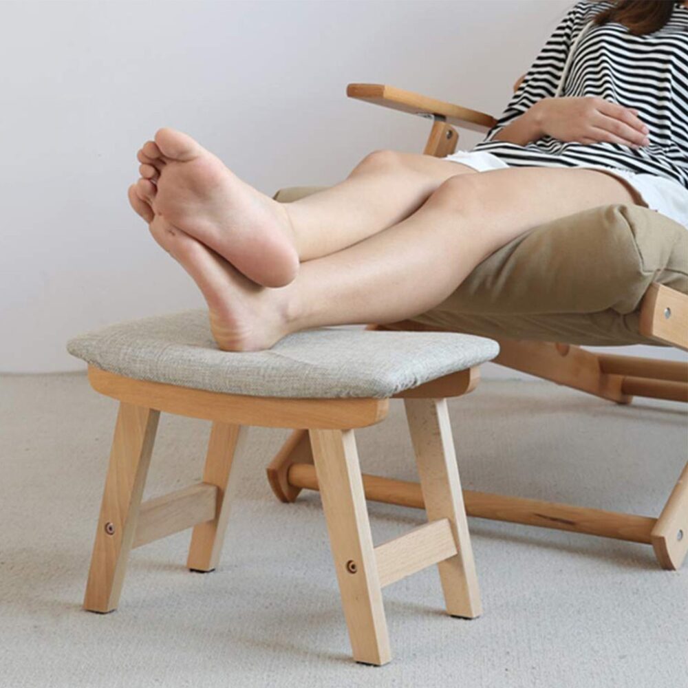 Modern Solid Wood Stools Children Chair Foot Stool Ottoman Kerusi Kayu Mini Chair - Image 9