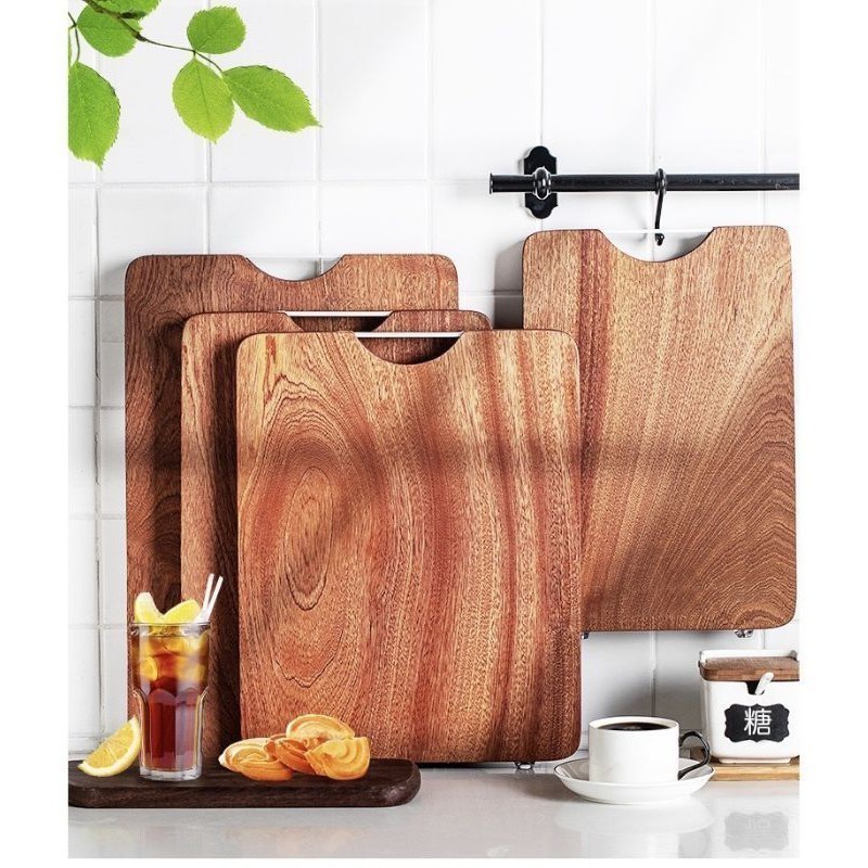 Chopping Board Papan Pemotong Black Ebony Cutting Board Block Solid Wood Home Mouldproof Blade Cutting Breadboard