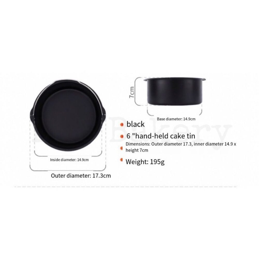 6/7/8 inches Non-Stick Air Fryer Mould Cake Mold Baking Tray Pan Round Roasting Basket Acuan Dulang Loyang Bakul - Image 9