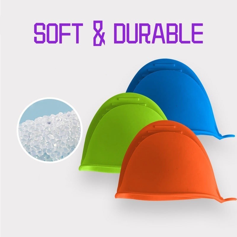 (1 PC) Colorful Anti Heat Silicone Hand Glove Anti-slip Kitchen Insulation Hot Pot Oven Baking Cooking Microwave Tools