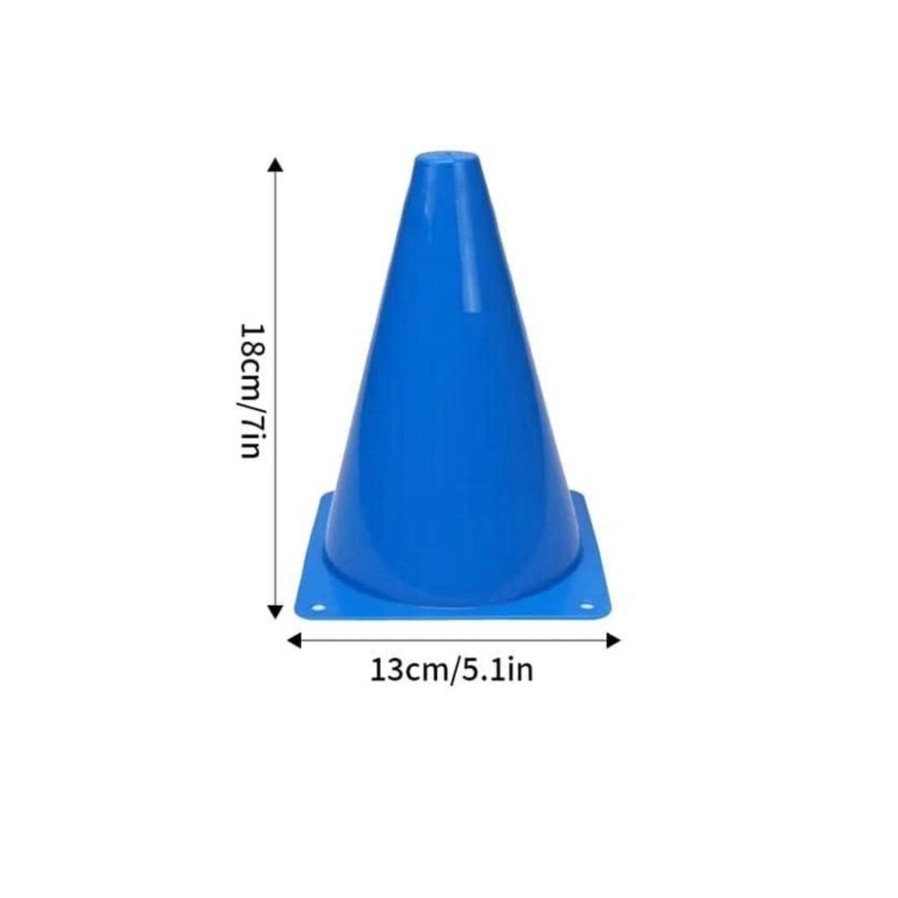 Football 18cm Marker Cone Skittle Soccer Football Futsal Takraw Training Obstacle Course Kon Latihan - Image 4