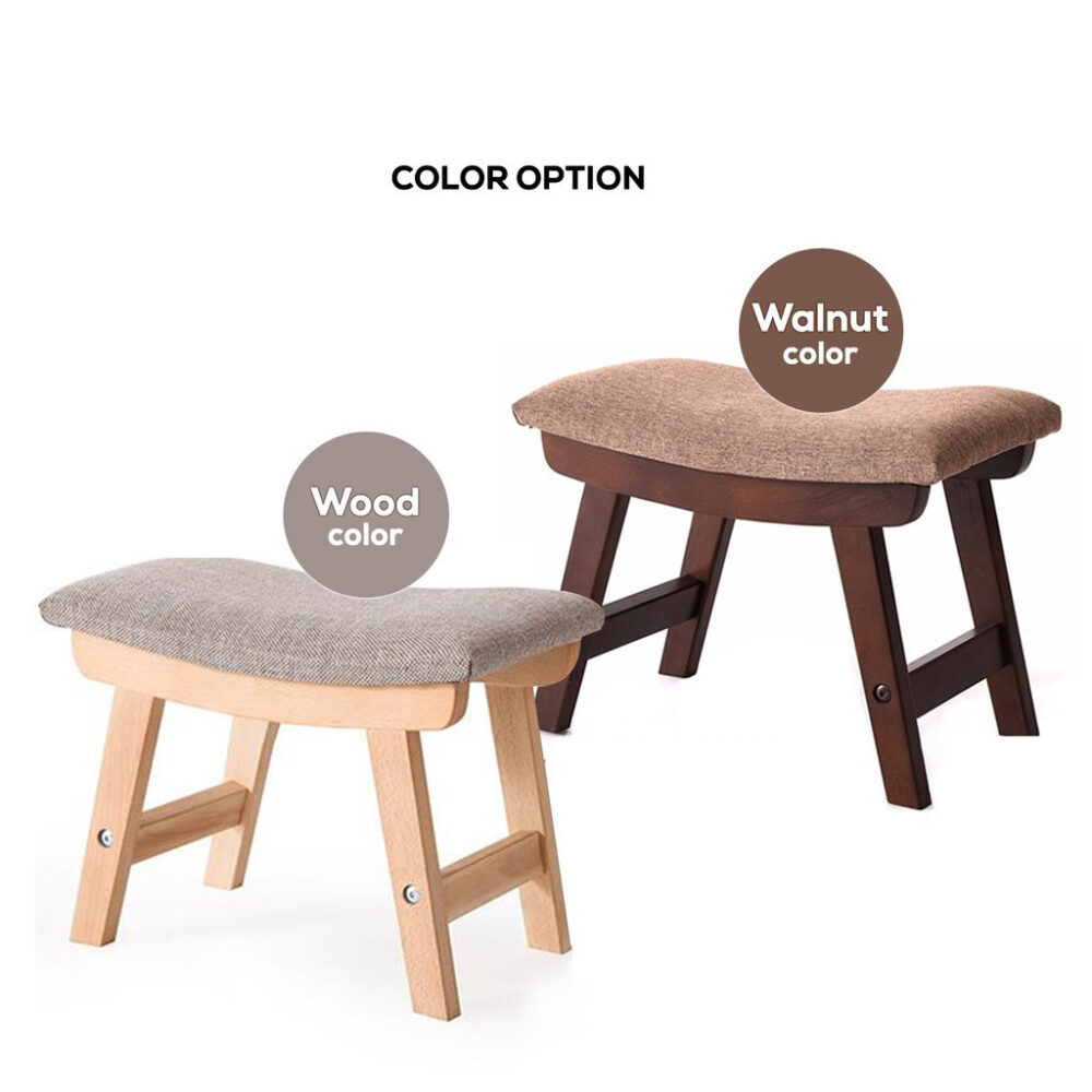 Modern Solid Wood Stools Children Chair Foot Stool Ottoman Kerusi Kayu Mini Chair - Image 3
