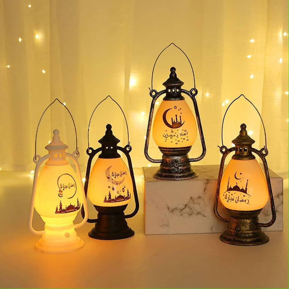 Electronic Candle Candlestick Wind Lamp Handicraft Arabian Lantern Study Lighting